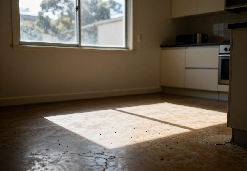 Cockroach infestation in a Kings Langley kitchen before treatment